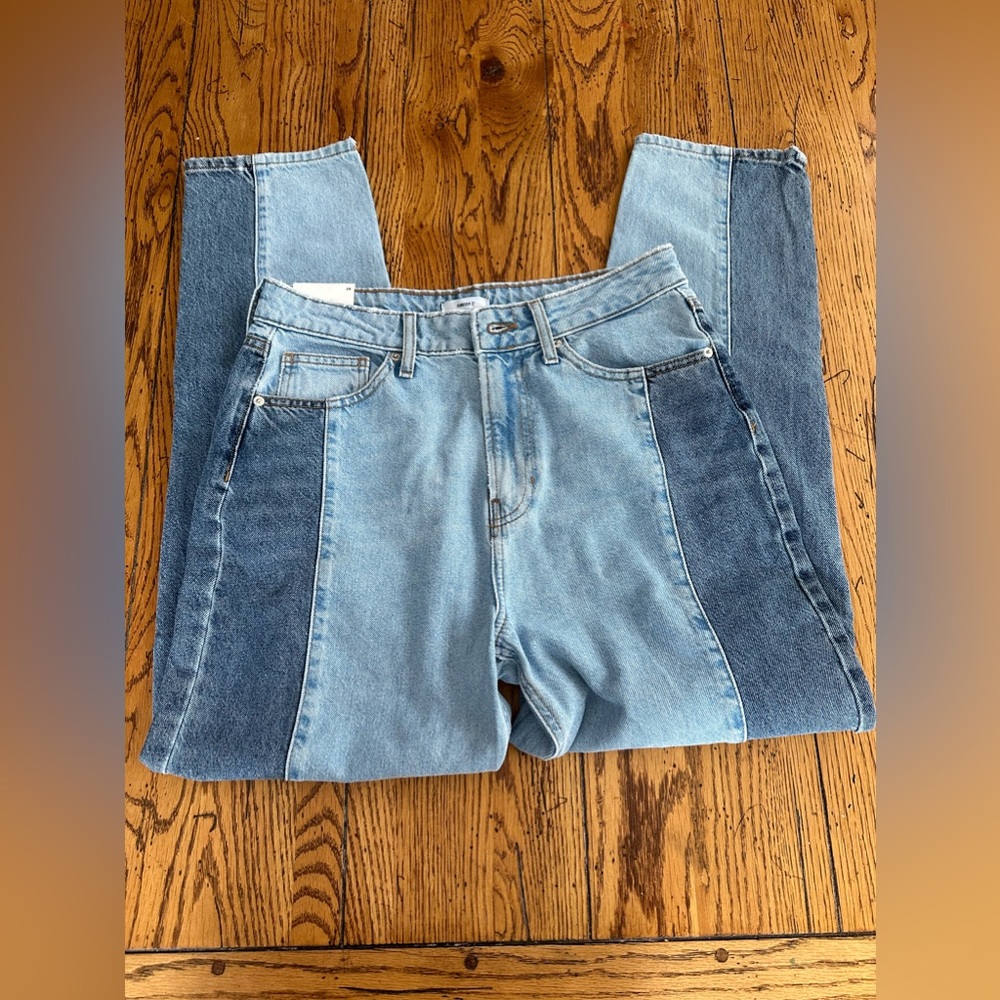 Forever 21 Denim Pant two toned sz 29